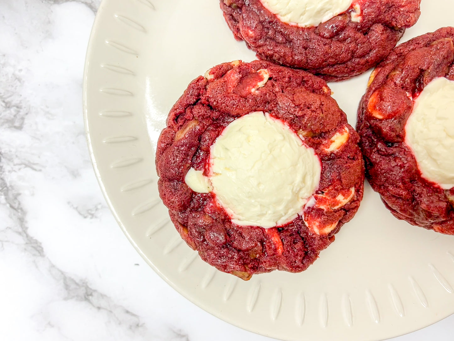 【Cookpio推介】忌廉芝士白朱古力紅絲絨散水曲奇(獨立包裝1件起)