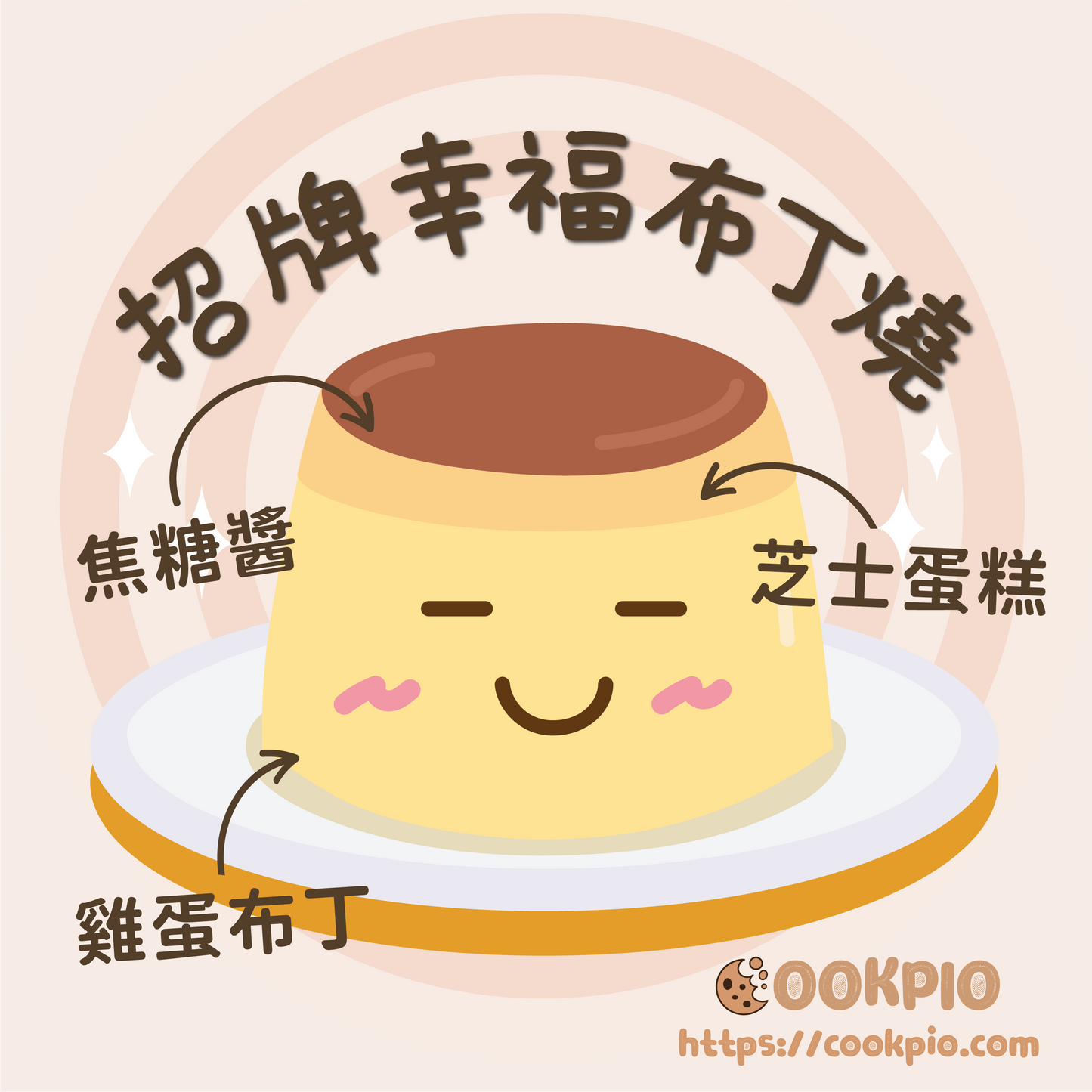 幸福布丁燒 - 宇治抹茶味(獨立包裝10件起)