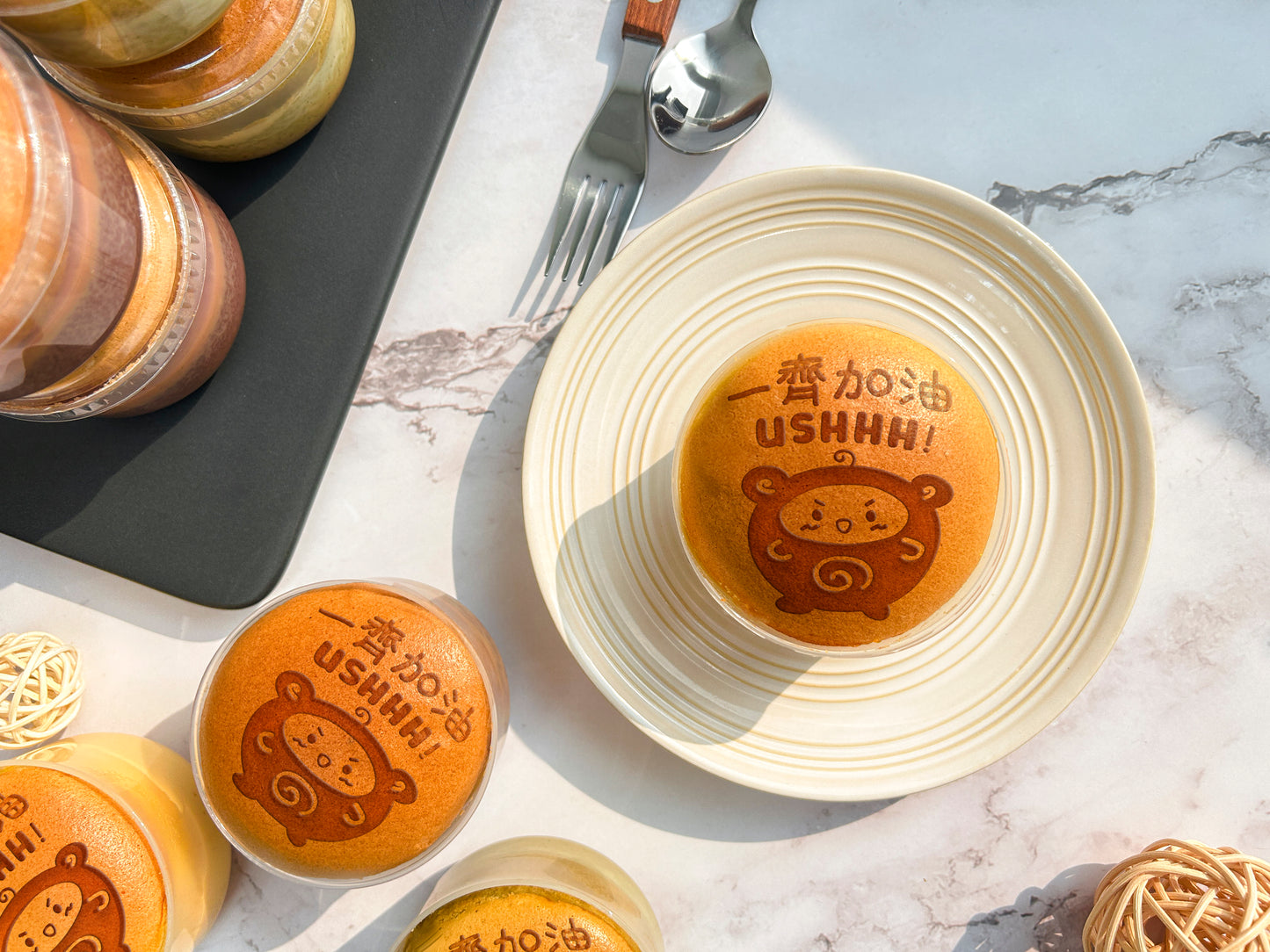 幸福布丁燒 - 一齊加油(獨立包裝10件起)